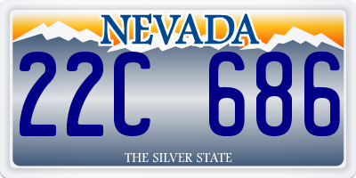 NV license plate 22C686