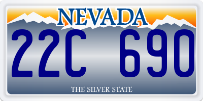 NV license plate 22C690