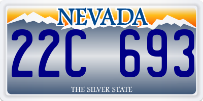 NV license plate 22C693