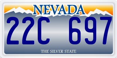 NV license plate 22C697