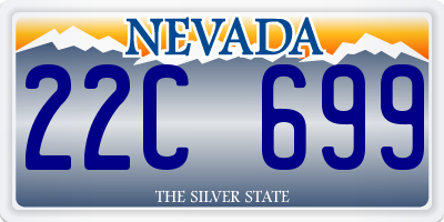 NV license plate 22C699
