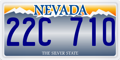 NV license plate 22C710