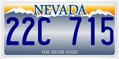 NV license plate 22C715