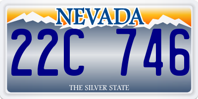 NV license plate 22C746