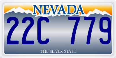 NV license plate 22C779