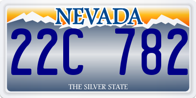 NV license plate 22C782