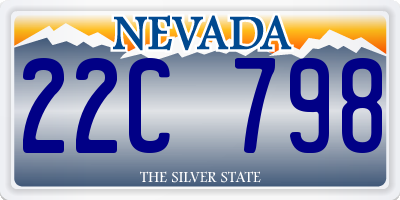 NV license plate 22C798