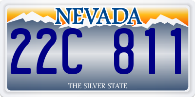 NV license plate 22C811