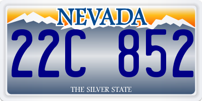 NV license plate 22C852