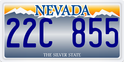 NV license plate 22C855