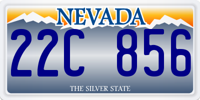 NV license plate 22C856