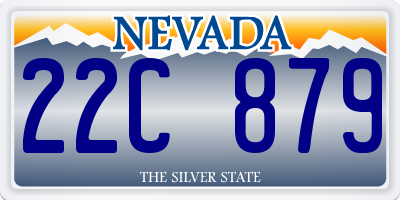 NV license plate 22C879