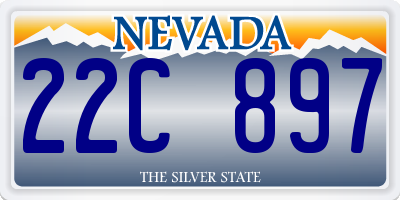 NV license plate 22C897