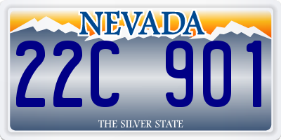 NV license plate 22C901