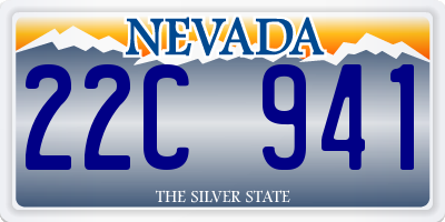 NV license plate 22C941