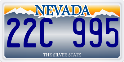 NV license plate 22C995