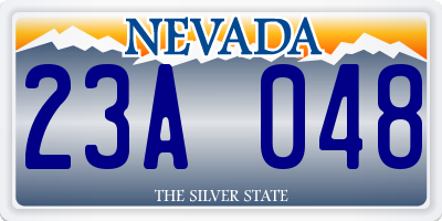 NV license plate 23A048