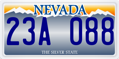 NV license plate 23A088