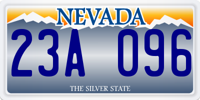NV license plate 23A096