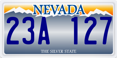 NV license plate 23A127