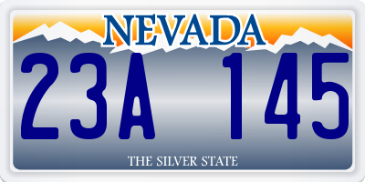 NV license plate 23A145
