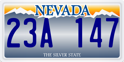 NV license plate 23A147