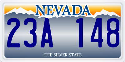 NV license plate 23A148