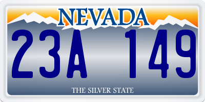 NV license plate 23A149