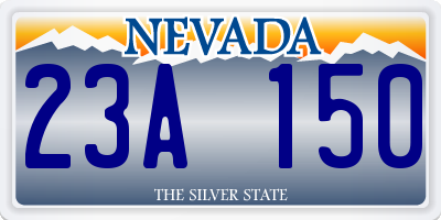 NV license plate 23A150