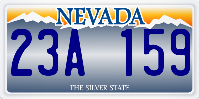 NV license plate 23A159