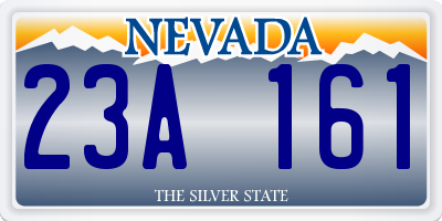 NV license plate 23A161