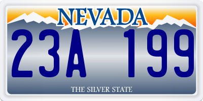NV license plate 23A199