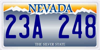 NV license plate 23A248
