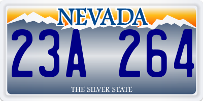 NV license plate 23A264
