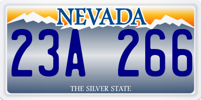 NV license plate 23A266