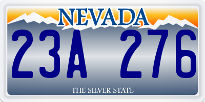 NV license plate 23A276