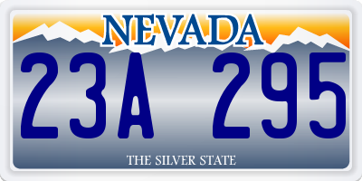 NV license plate 23A295