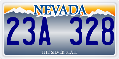 NV license plate 23A328
