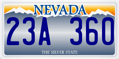 NV license plate 23A360
