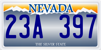 NV license plate 23A397