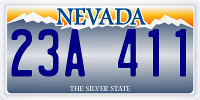 NV license plate 23A411