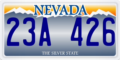 NV license plate 23A426