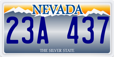 NV license plate 23A437