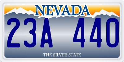 NV license plate 23A440