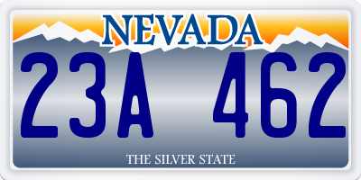 NV license plate 23A462