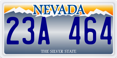 NV license plate 23A464
