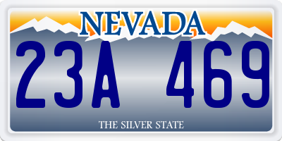 NV license plate 23A469