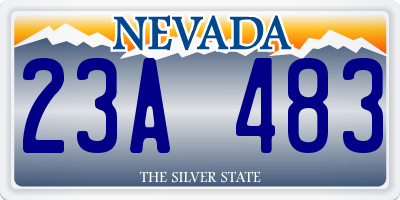 NV license plate 23A483