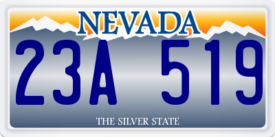 NV license plate 23A519