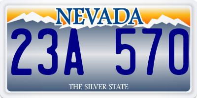 NV license plate 23A570